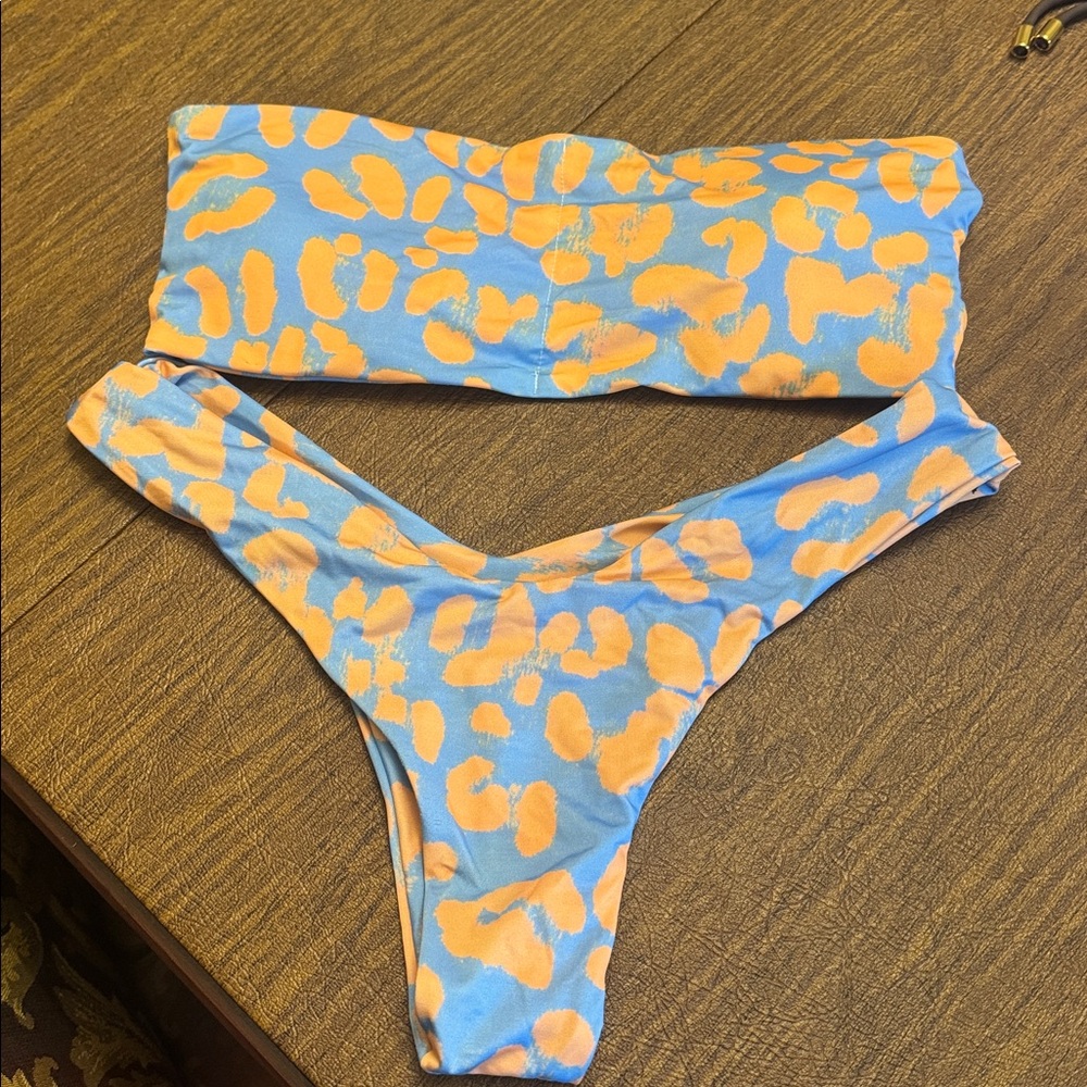 Blackbough BIKINI Set / Blue and Orange Splash